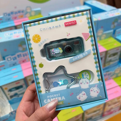 ChiiKawa X Miniso Fruit Market Series Fruit Market Pocket Digital Camera Keychain | ChiiKawa Hachiware Usagi - Kawaii Items Room Decoration doll