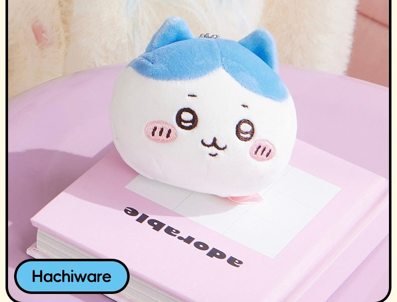 ChiiKawa X Miniso | ChiiKawa Hachiware Usagi Big Head Keychain - Kawaii items Room Decoration doll  WinnieTheBirds Toy Shop