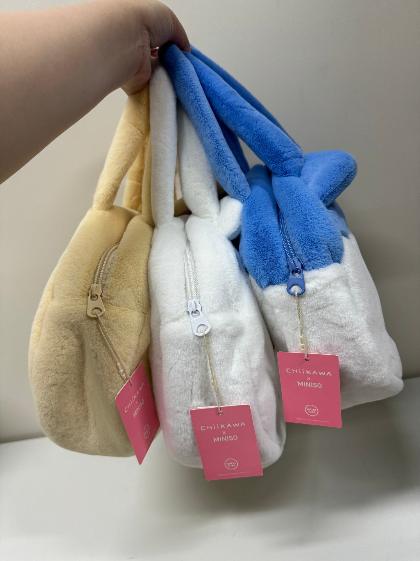 ChiiKawa X Miniso | ChiiKawa Hachiware Usagi Big Head Plush Bag - Kawaii items Room Decoration  WinnieTheBirds Toy Shop