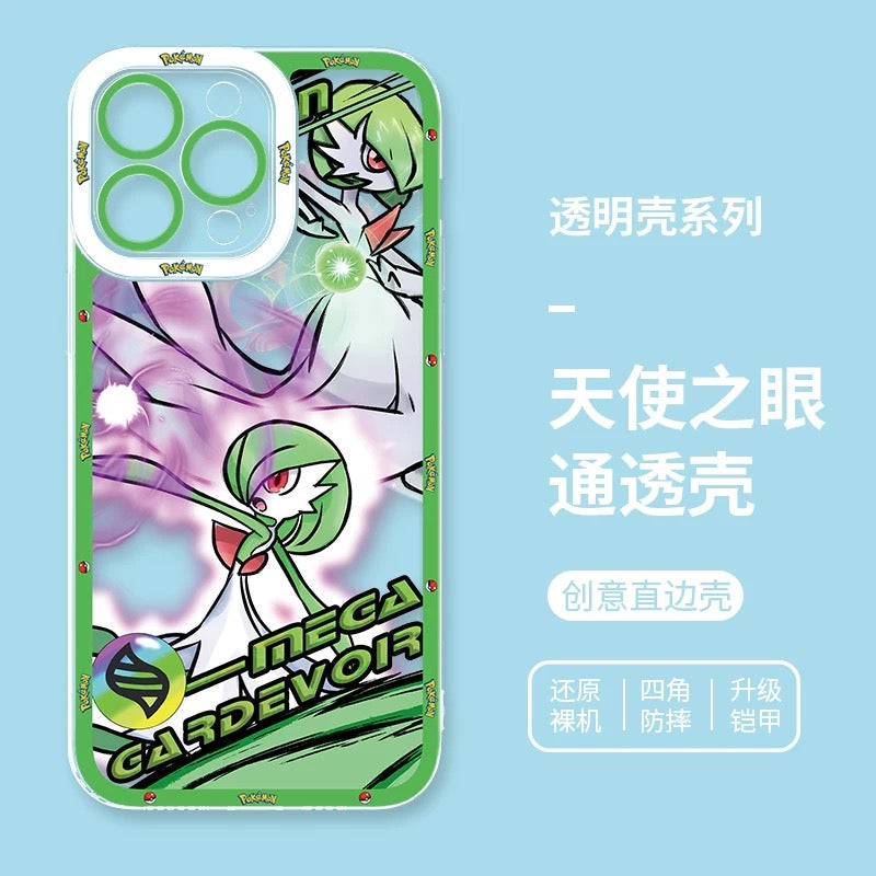 Japan Cartoon Pokemon Mega Evolution Anime | Metagross Scizor Latios Garchomp Rayquaza Lucario Charizard X Y Gardevoir - iPhone Case PLUS SE2 XS XR X 11 12 13 14 15 16 16e 17 17 17e Pro Promax 12mini 13mini