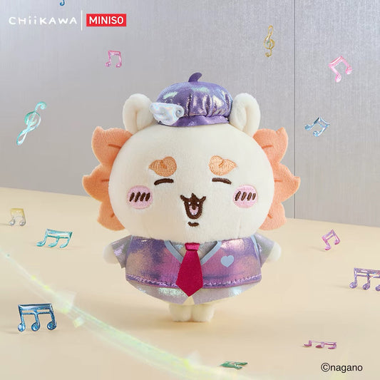 치이카와X미니소 글래머러스 코스튬 시리즈 봉제인형 키체인 | 치이카와 하치와레 우사기 모몽가 쿠리만쥬 랏코 시사 크랩 드레스업 팬시 인형 키체인 - 귀여운 아이템 방 꾸미기 인형
