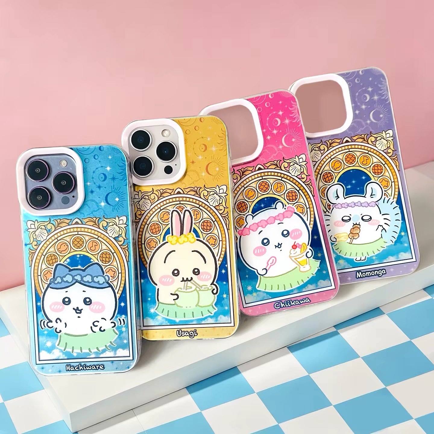 Japanese Cartoon ChiiKawa The Movie : The Secret Of The Mermaid Island Grass Skirt Style | Chiikawa Hachiware Usagi Momonga - Phone Case Samsung Galaxy S26 S25 S24 S23 S22 S21 FE Ultra Edge