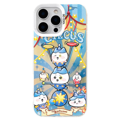 Japanese Cartoon ChiiKawa Circus Laser Case | ChiiKawa Hachiware Usagi Momonga - Phone Case Samsung Galaxy S26 S25 S24 S23 S22 S21 FE Ultra Edge