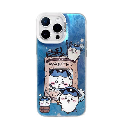 Japanese Cartoon ChiiKawa Pirates Laser Case | ChiiKawa Hachiware Usagi - Phone Case Samsung Galaxy S26 S25 S24 S23 S22 S21 FE Ultra Edge