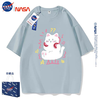 Cute Animals Cat Style T-Shirt Series | Kitten with Headphone Part2 - Kawaii Fashion Items for Child & Adult
