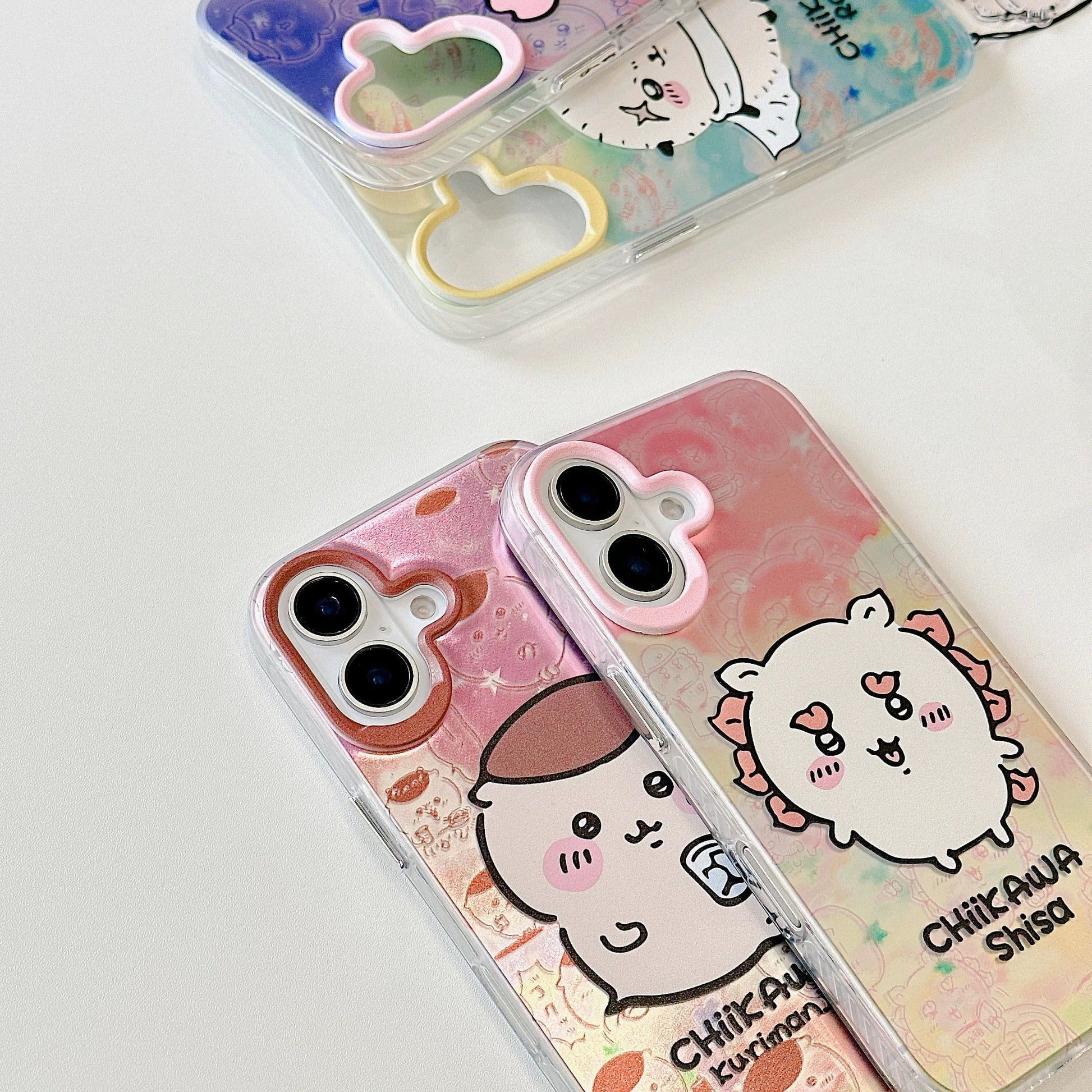 Japanese Cartoon iPhone Case with Strap | Laser Kurimanju Rakko Shisa Furuhonya - iPhone CasePhone Case 7 8 PLUS SE2 XS XR X 11 12 13 14 15 Pro Promax 12mini 13mini  WinnieTheBirds Toy Shop