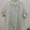 Japanese Fashion Cute Style Shirt Series | Mori Blue Flower White Shirt - Kawaii Fashion Items