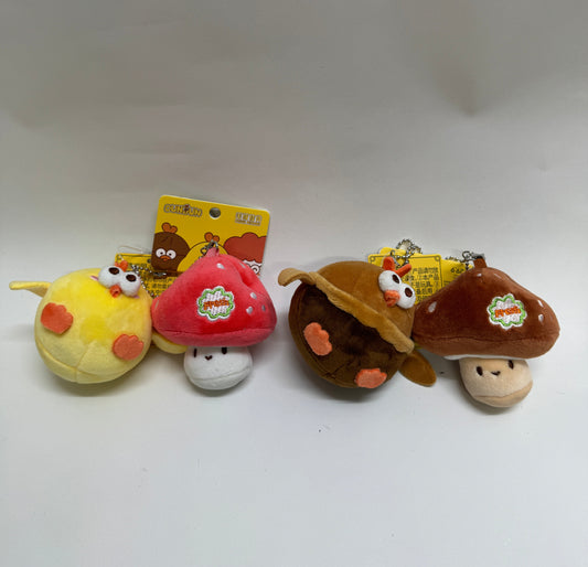 Lovely Chicken Fat Dundun Plush Keychain | Mushroom Cook with Chick Series - Children Gift Animal Plush Doll
