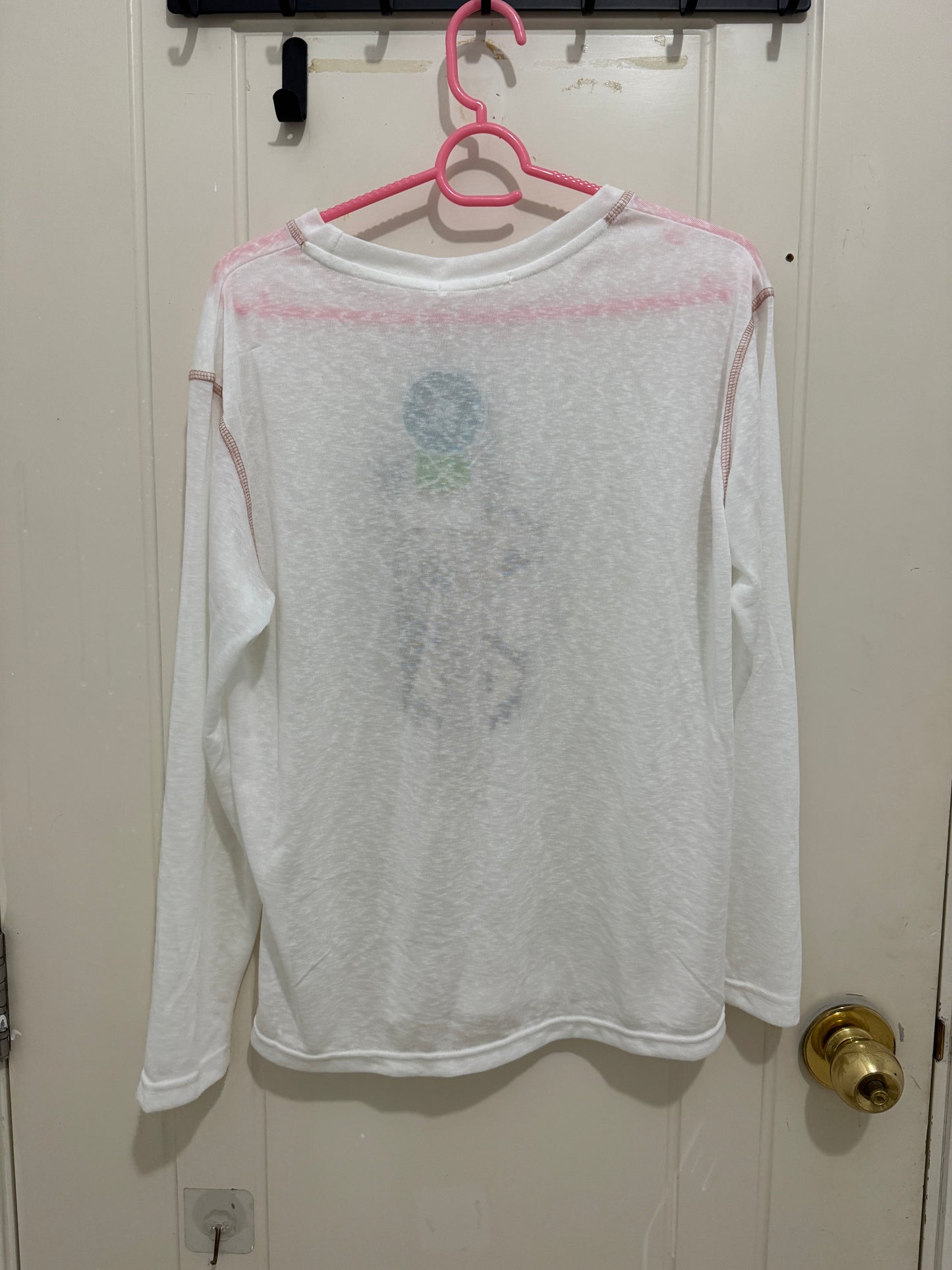Korean Fashion Artists Style Long-sleeved Sun Protection T-Shirt Series | Little Girl Yuk with Kitty Hat and Star Bubble - Kawaii Fashion Items
