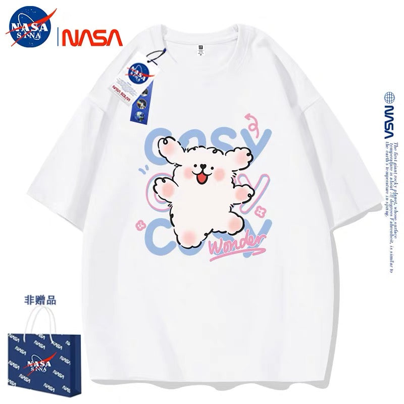 Cute Cartoon Doggie Maltese Puppy Style T-Shirt Series | Say Hello with Smile Part1 - Kawaii Fashion Items for Child & Adult