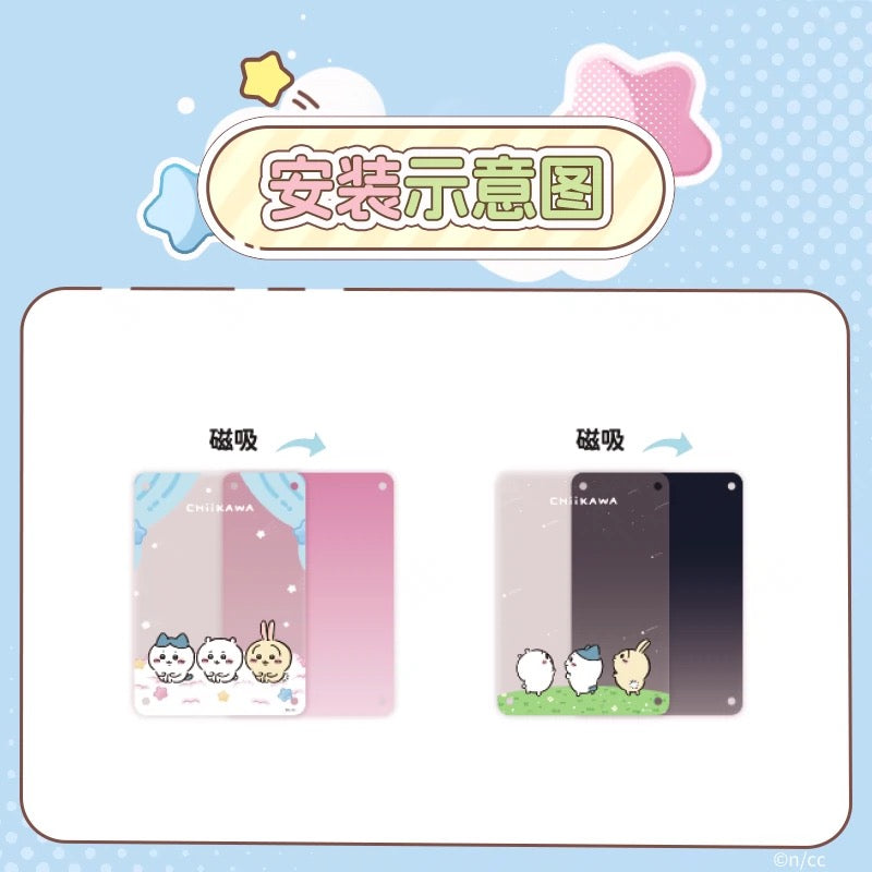 ChiiKawa X Miniso | ChiiKawa Hachiware Usagi Watching Shooting Star Acrylic Cardholder - Kawaii items Room Decoration Item  WinnieTheBirds Toy Shop
