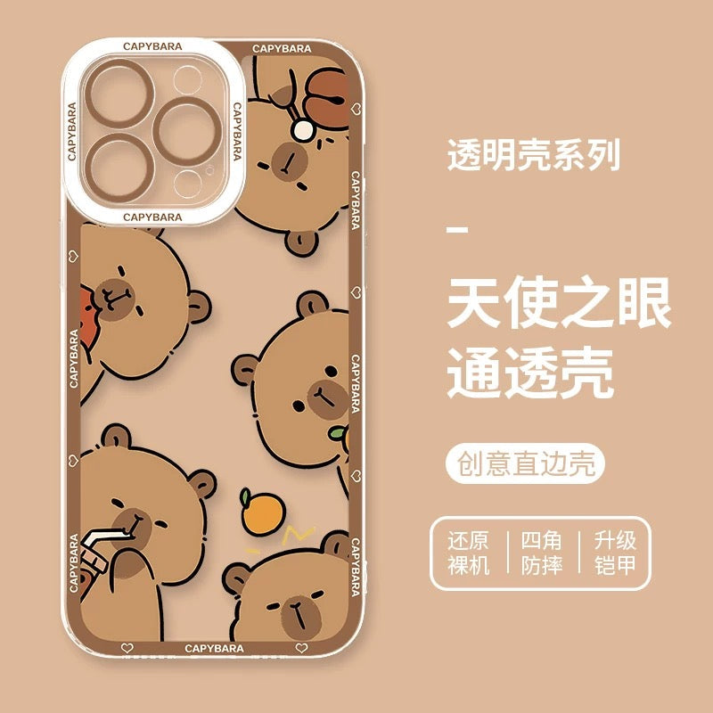 Cute Animal Capybara | Part3 8 Styles - iPhone Case PLUS SE2 XS XR X 11 12 13 14 15 16 16e 17 17e Pro Promax 12mini 13mini