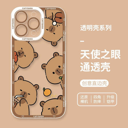 Cute Animal Capybara | Part3 8 Styles - iPhone Case PLUS SE2 XS XR X 11 12 13 14 15 16 16e 17 17e Pro Promax 12mini 13mini