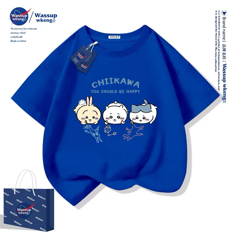 Japanese Cartoon ChiiKawa Casual Style T-Shirt Series | Chiikawa Hachiware Usagi Drawing Part 1 - Kawaii Fashion Items