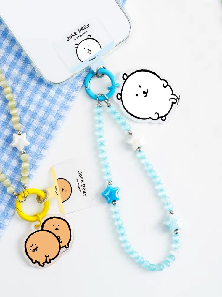 Joke Bear with friends Phone Lanyard Short Version | Joker Bear Pug Moguracorokke - for All Smart Phones- for All Smart Phones