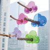14.5x13cm Colorful Cloud Colorful Acrylic Parrot Window Bird Wooden Perch Stickers Stand for Small Medium Bird Parrot Lovebird Budgie
