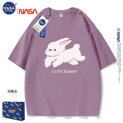 Cute Animals Rabbit Style T-Shirt Series | Cute Bunny Running Part2 - Kawaii Fashion Items for Child & Adult