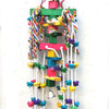 80x27cm Colourful Style Giant Wooden Bite Hanging Natural Parrot Birdie Toy for Medium Large Size Parrot Cages Accessories