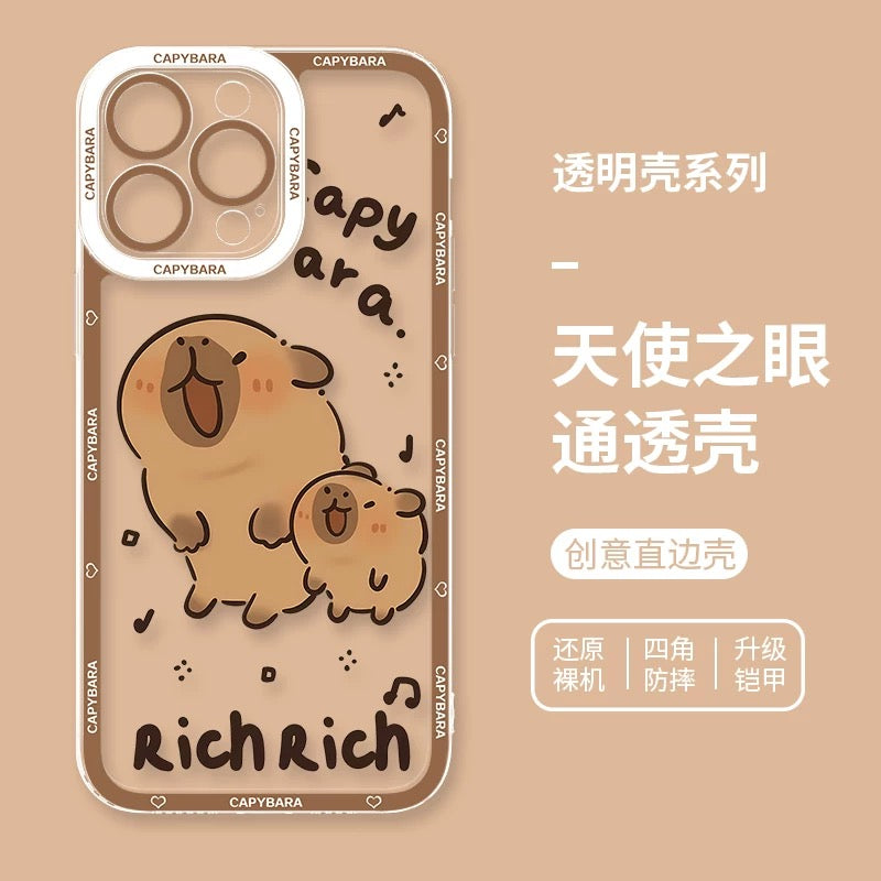 Cute Animal Capybara | Part3 8 Styles - iPhone Case PLUS SE2 XS XR X 11 12 13 14 15 16 16e 17 17e Pro Promax 12mini 13mini