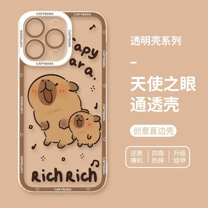 Cute Animal Capybara | Part3 8 Styles - iPhone Case PLUS SE2 XS XR X 11 12 13 14 15 16 16e 17 17e Pro Promax 12mini 13mini