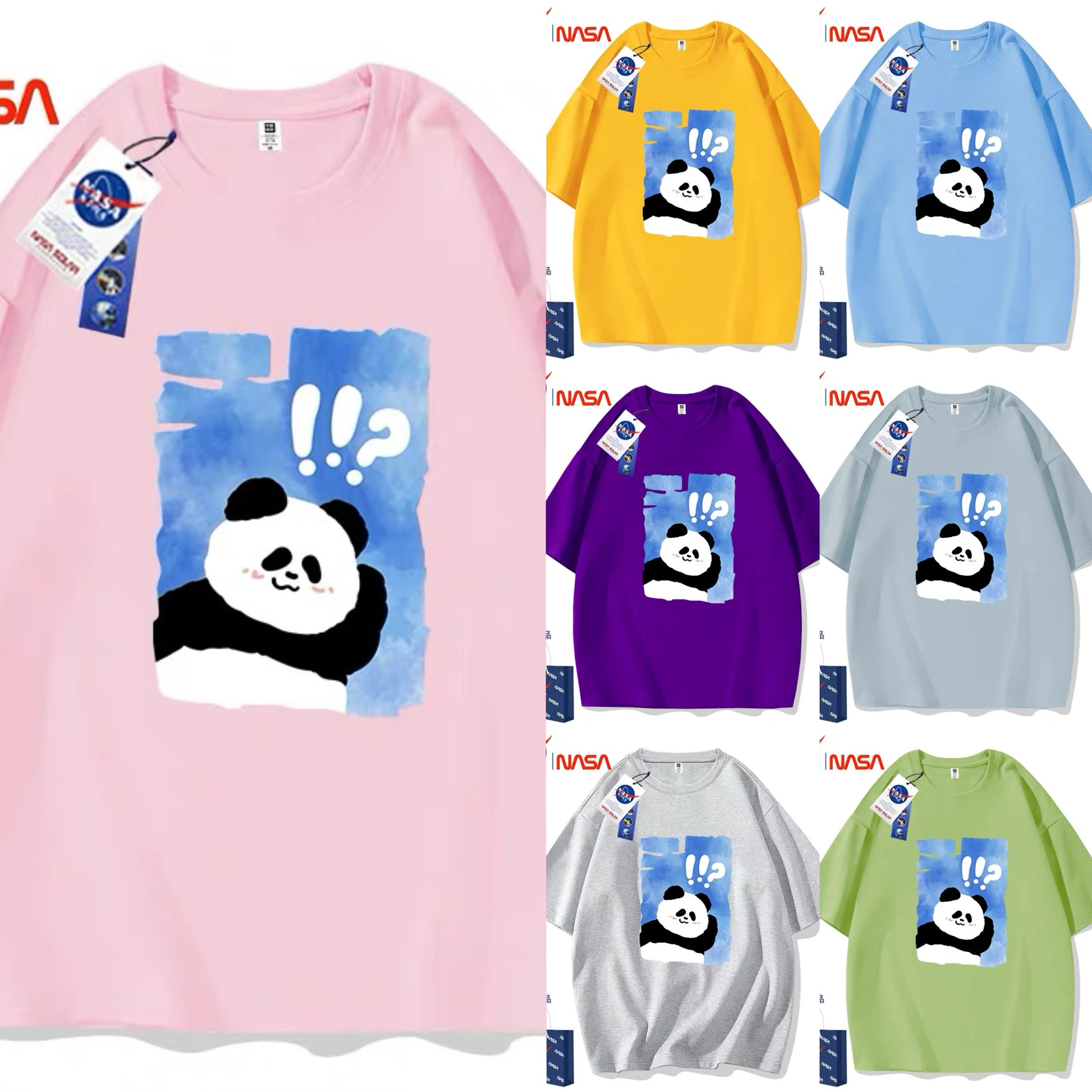 Cute Animals Panda Style T-Shirt Series | Panda Finds You Part2 - Kawaii Fashion Items for Child & Adult