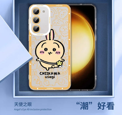 Japanese Cartoon Chiikawa Outing Daily with Comic | Chiikawa Hachiware Usagi Momonga Kurimanju Rakko Shisa Furuhonya 8 Styles - Phone Case Samsung Galaxy S26 S25 S24 S23 S22 S21 FE Ultra Edge
