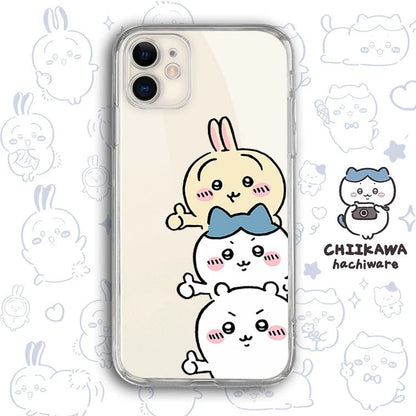 Japanese Cartoon Chiikawa Clean Case | Happy Fun Part1 - iPhone Case PLUS SE2 11 12 13 14 15 16 17 Pro Promax 12mini 13mini
