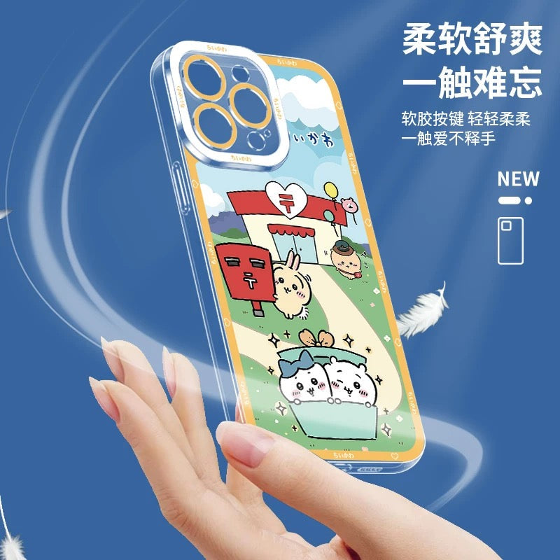 Japanese Cartoon Chiikawa | Rainbow Post Office Daily 8 Style - iPhone Case PLUS SE2 XS XR X 11 12 13 14 15 16 16e 17 17e Pro Promax 12mini 13mini