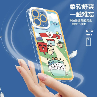Japanese Cartoon Chiikawa | Rainbow Post Office Daily 8 Style - iPhone Case PLUS SE2 XS XR X 11 12 13 14 15 16 16e 17 17e Pro Promax 12mini 13mini