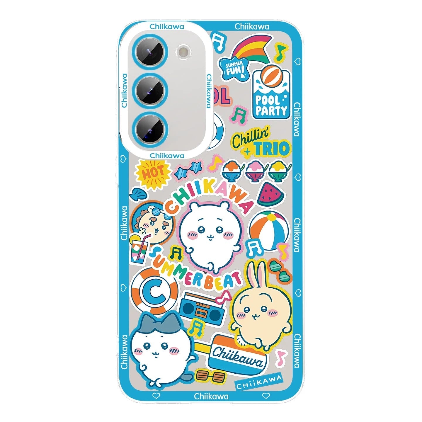 Japanese Cartoon ChiiKawa iPhone Case | Summer Time & Bee Sky Blue Ver 8 Styles - Phone Case Samsung Galaxy S26 S25 S24 S23 S22 S21 FE Ultra Edge