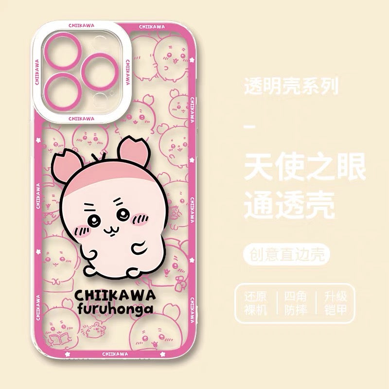 Japanese Cartoon Chiikawa Outing Daily with Comic | Chiikawa Hachiware Usagi Momonga Kurimanju Rakko Shisa Furuhonya 8 Styles - iPhone Case PLUS SE2 XS XR X 11 12 13 14 15 16 16e 17 17e 18 Pro Promax 12mini 13mini