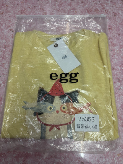 Korean Fashion Cute Animals Style T-Shirt Series | Lovely Cat with 2 Fishes - Kawaii Fashion Items