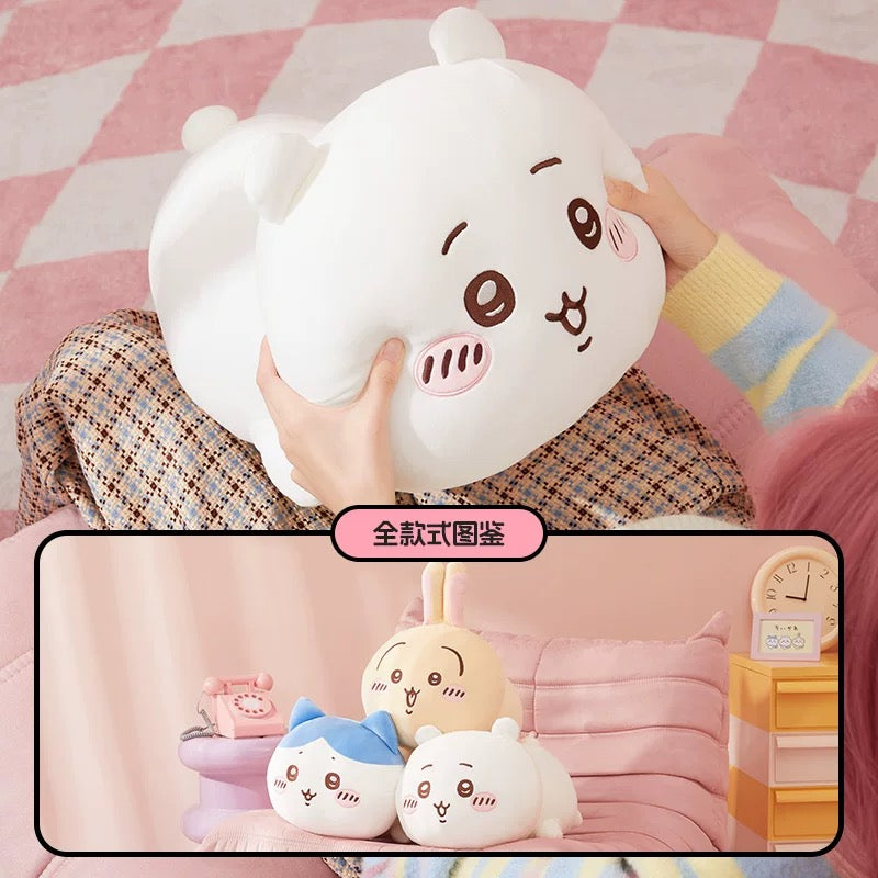 ChiiKawa X Miniso | ChiiKawa Hachiware Usagi Giant Laying Down Doll - Kawaii Doll Plush Cute Doll Decoration  WinnieTheBirds Toy Shop