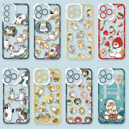 Japanese Cartoon Mofusand | Daily Working Bread Strawberry Bee Sporty Donuts Mofusand 8 Styles- Phone Case Samsung Galaxy S26 S25 S24 S23 S22 S21 FE Ultra Edge