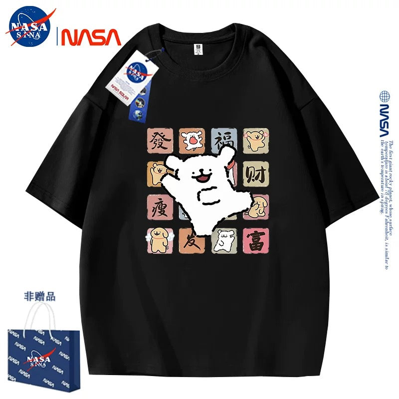 Cute Cartoon Doggie Maltese Puppy Style T-Shirt Series | Rich & Health Part1 - Kawaii Fashion Items for Child & Adult Matching outfits for Parents and Children