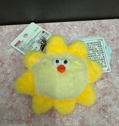 Lovely Chicken Fat Dundun Island Limited Plush Keychain | Sun Coconut Tree Treasure Chest Precious Sword Coral - Children Gift Animal Plush Doll