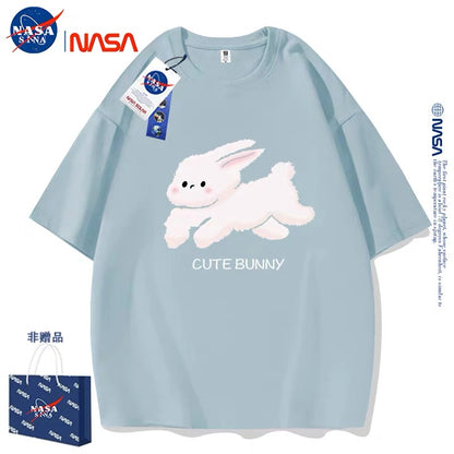 Cute Animals Rabbit Style T-Shirt Series | Cute Bunny Running Part2 - Kawaii Fashion Items for Child & Adult