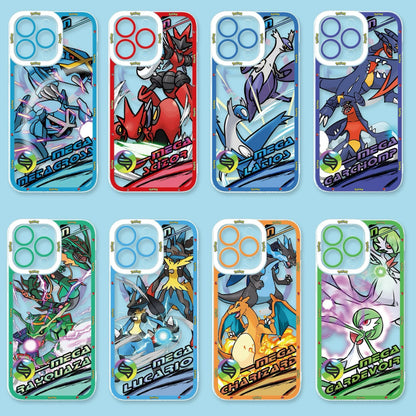 Japan Cartoon Pokemon Mega Evolution Anime | Metagross Scizor Latios Garchomp Rayquaza Lucario Charizard X Y Gardevoir - iPhone Case PLUS SE2 XS XR X 11 12 13 14 15 16 16e 17 17 17e Pro Promax 12mini 13mini