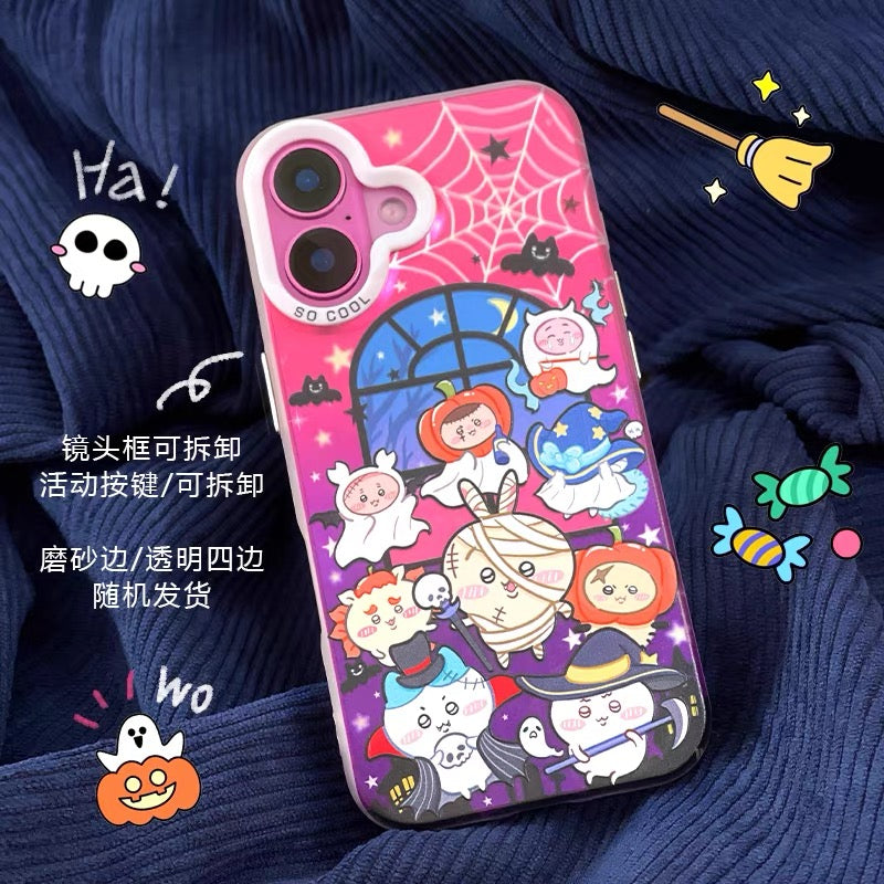 Japanese Cartoon Halloween Party Laser Case | ChiiKawa & Sanrio Group - Phone Case Samsung Galaxy S26 S25 S24 S23 S22 S21 FE Ultra Edge