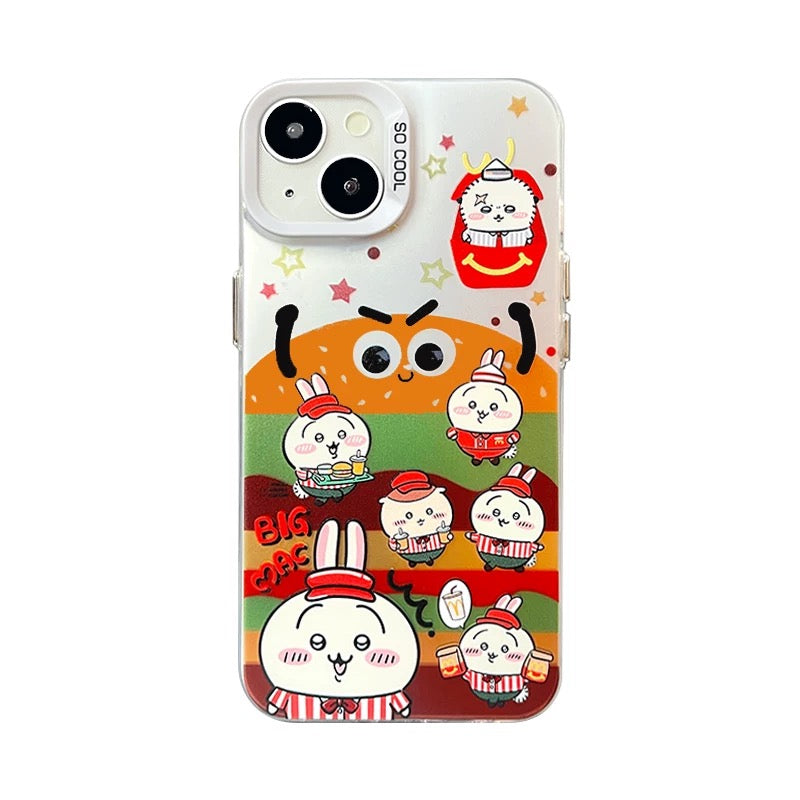 Japanese Cartoon ChiiKawa | Fast Food Waiter ChiiKawa Hachiware - iPhone Case 11 12 13 14 15 16 Pro Promax WinnieTheBirds Toy Shop