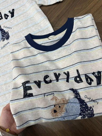 Korean Fashion Cute Animals Style T-Shirt Series | Everyday Puppy - Kawaii Fashion Items