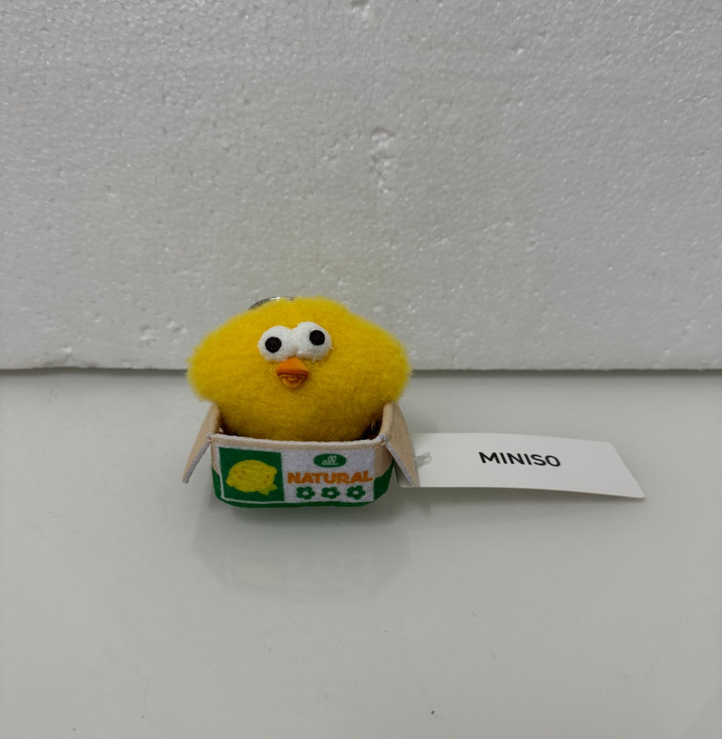 Lovely Chicken Fat Dundun Plush Doll Keychain | Vegipet Lemon Chick with Paper Box - Children Gift Animal Mini Plush Doll