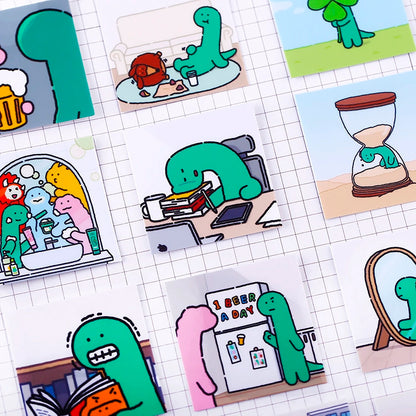 Set of 20 Pieces Cute Little Dinosaur Joguman | Stickers F - DIY Journal Craft Diary Art Scrapbook Laptop Luggage Decal Cute Animal Pack