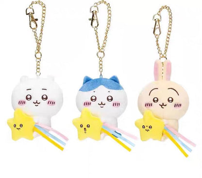 Japan ChiiKawa with Shooting Star | ChiiKawa Hachiware Usagi - Mini Plush Doll Keychain WinnieTheBirds Toy Shop