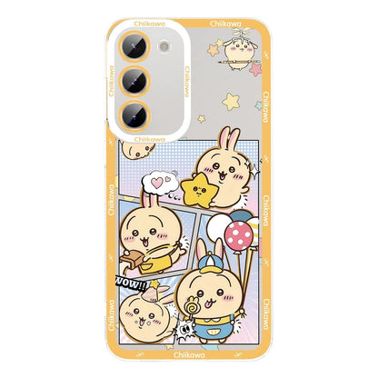 Japanese Cartoon Comic Outing Version | Chiikawa Hachiware Usagi Momonga - Phone Case Samsung Galaxy S26 S25 S24 S23 S22 S21 FE Ultra Edge