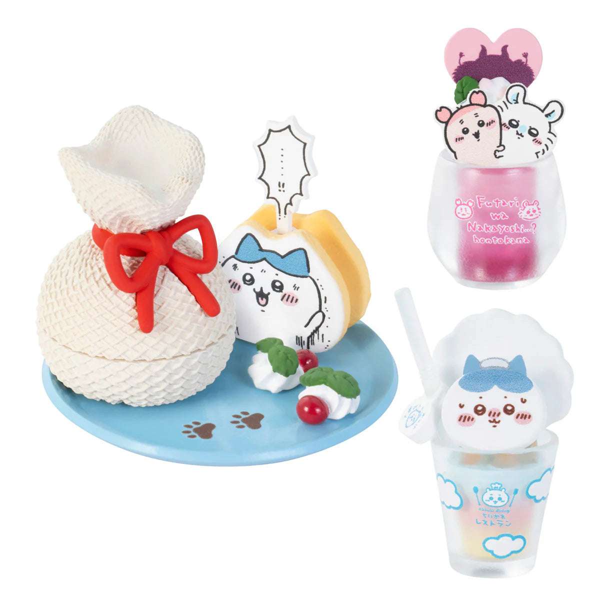 Japan Chiikawa Miniature Serise | Chiikawa Restaurant Mini Figure Collection (8 types) 8Pack BOX - Kawaii Miniature World Doll Room