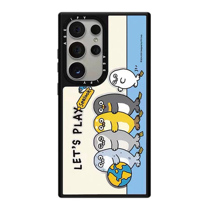 Lovely Seal Sealook Mirror Phone Case | Part2 Daily in Polar Ocean 6 Styles - Phone Case Samsung Galaxy S26 S25 S24 S23 Ultra