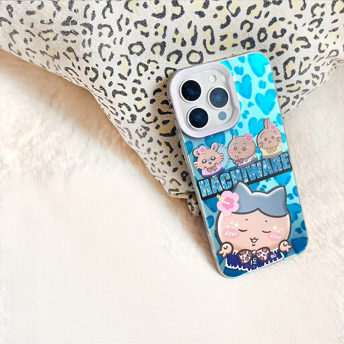 Japanese Cartoon ChiiKawa X 9090 Shibuya Gyaru Laser Case | Tanned Skin Chiikawa Hachiware Usagi Momonga - Phone Case Samsung Galaxy S26 S25 S24 S23 S22 S21 FE Ultra Edge