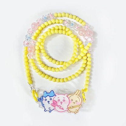 Japanese Cartoon Phone Back Clip with Phone Lanyard | Chiikawa Hachiware Usagi - for All Smart Phones WinnieTheBirds Toy Shop