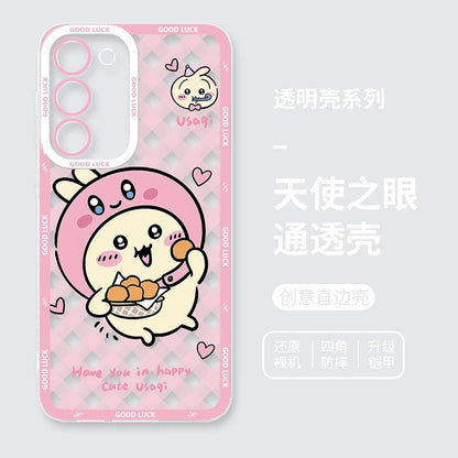 Japanese Cartoon Chiikawa Cosplay Version | ChiiKawa Hachiware Usagi - Phone Case Samsung Galaxy S26 S25 S24 S23 S22 S21 FE Ultra Edge